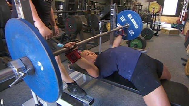 Powerlifter, Ellie Steel, prepares for World Games competition