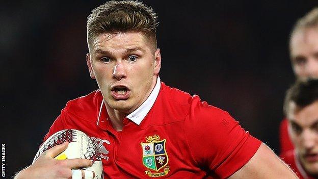 Owen Farrell in action for the Lions