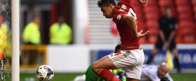 Tyler Walker scored for Forest against Walsall