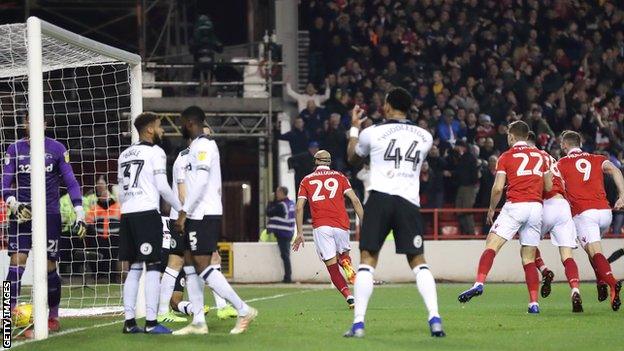 Derby concede against Forest