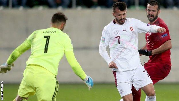 Swizterland striker Albian Ajeti has scored one goal in 10 caps