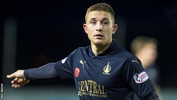 Falkirk striker John Baird