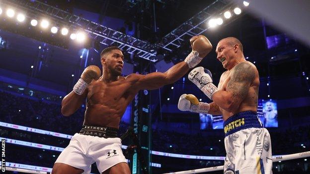 Anthony Joshua and Oleksandr Usyk