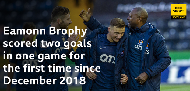 Eamonn Brophy scored two goals in one game for the first time since December 2018