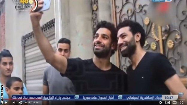 Mo Salah and Ahmad Bahaa