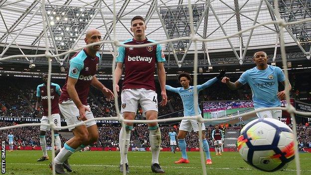 Pablo Zabaleta, Declan Rice, Leroy Sane