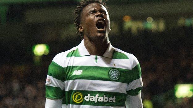 Dedryk Boyata celebrates his Celtic goal