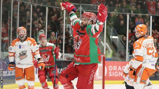 Forward Stephen Dixon claimed 131 points from 195 games for Cardiff Devils in all Elite League competitions