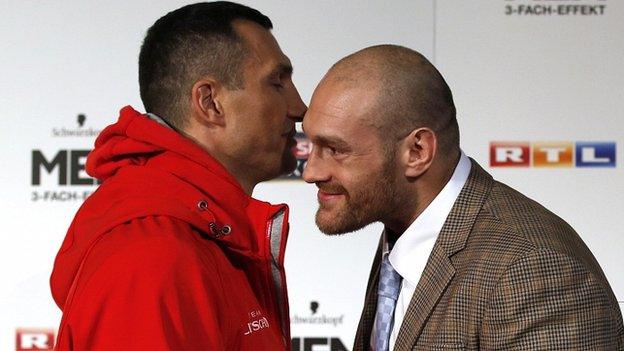 Wladimir Klitschko and Tyson Fury