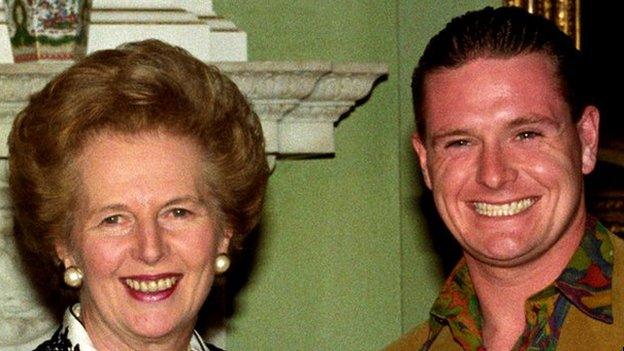 Margaret Thatcher and Paul Gascoigne