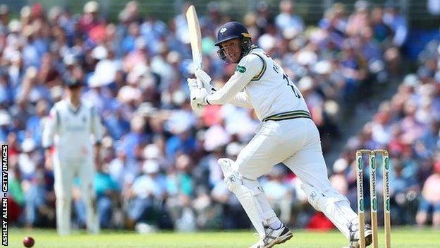 Yorkshire skipper Steve Patterson completed his first half-century in over three years, just three shy of his career-best 63, also against Warwickshire at Edgbaston