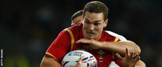 George North takes on England