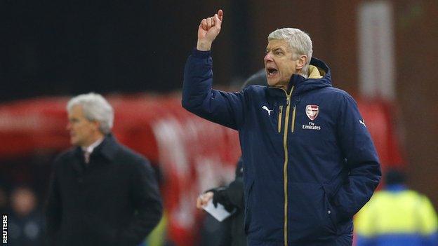 Arsene Wenger at Stoke