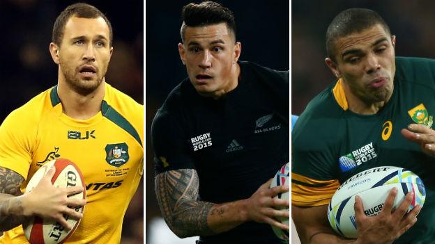 Quade Cooper, Sonny Bill Williams and Bryan Habana