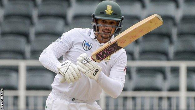 Quinton de Kock in action for South Africa