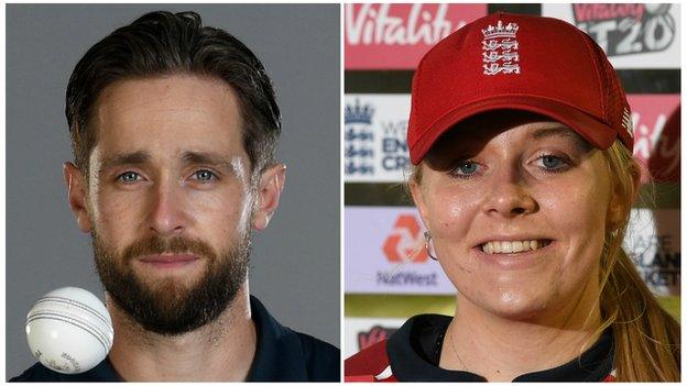 Chris Woakes and Sarah Glenn