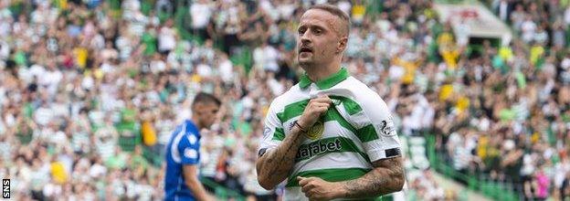 Leigh Griffiths celebrates