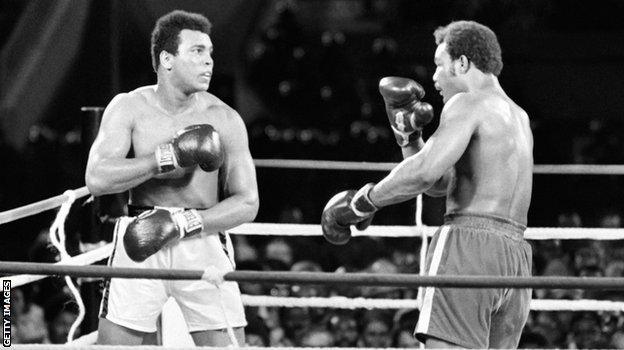 Muhammad Ali and George Foreman