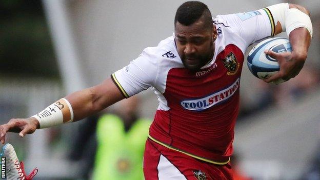 Northampton winger Taqele Naiyaravoro