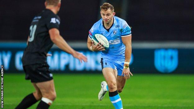 After joining in 2019, Hallam Amos has played 32 games for Cardiff after arriving from Dragons where he appeared in 115 matches