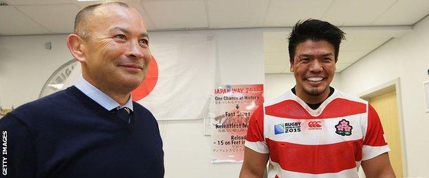 Eddie Jones and Takeshi Kizu