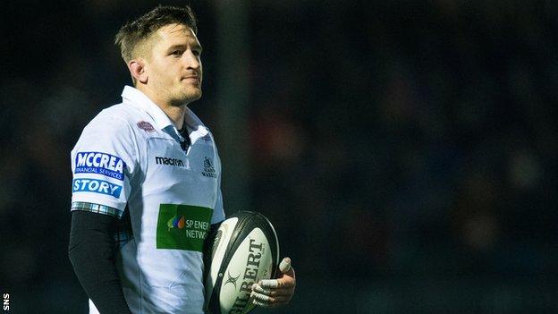 Glasgow Warriors and Scotland's Henry Pyrgos