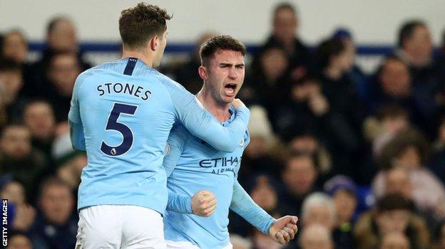 Man City defenders John Stones and Aymeric Laporte