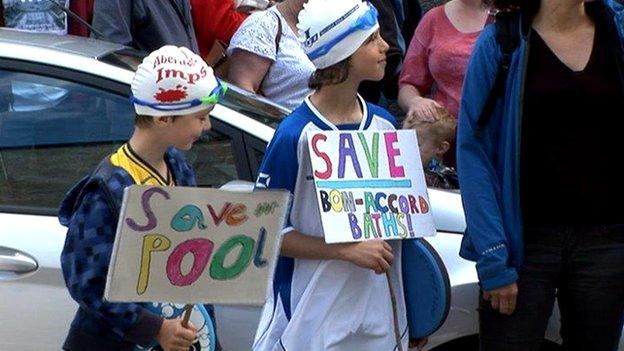 Pool protest