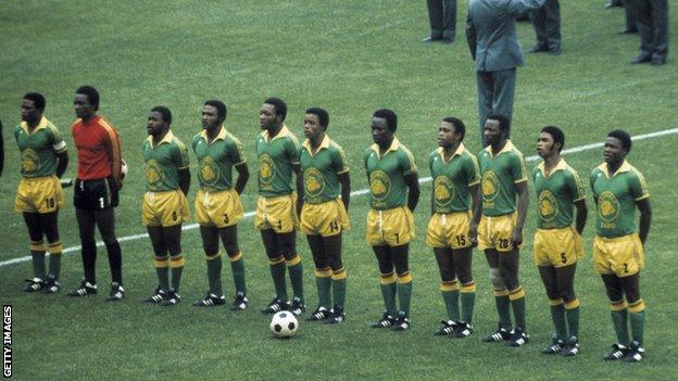 Zaire (now known as DR Congo) at the 1974 World Cup finals