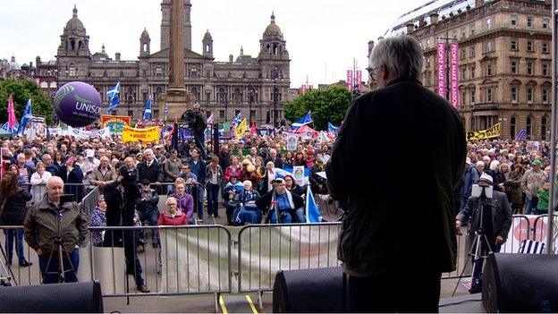 George Square rally