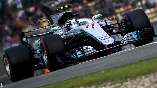 Mercedes driver Valtteri Bottas