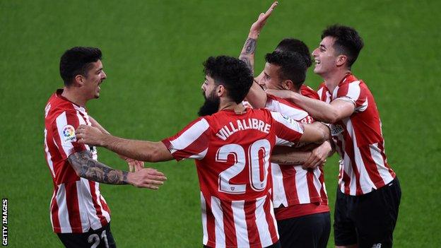 Athletic Bilbao led through Alex Berenguer's opener after only eight minutes