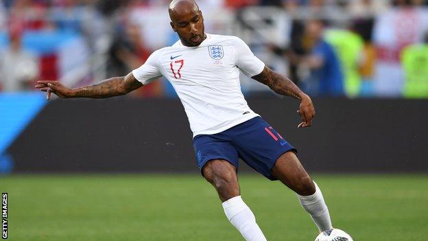 England midfielder Fabian Delph