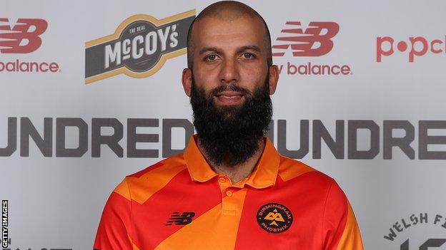 Moeen Ali in Birmingham Phoenix kit