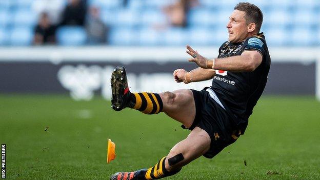 Jimmy Gopperth slipped as he took the 76th-minute penalty that gave Wasps the winning points