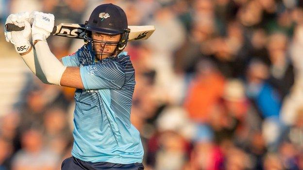 David Willey in action for Yorkshire