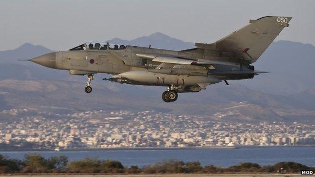 RAF Tornado in Cyprus