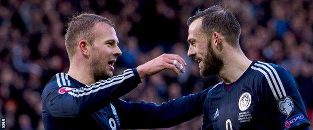 Jordan Rhodes and Steven Fletcher