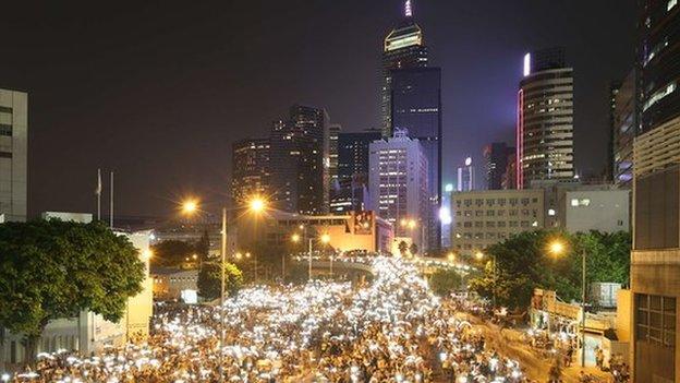 FireChat became popular with protestors in Hong Kong last year.