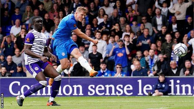 Will Collar's second-half strike was his 10th National League goal of the season for the Hatters