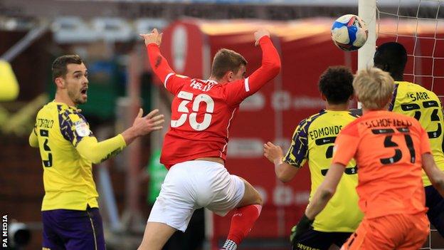 Michal Helik scores for Barnsley