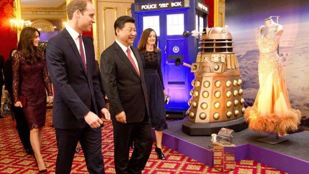 Xi Jinping, Prince William and dalek