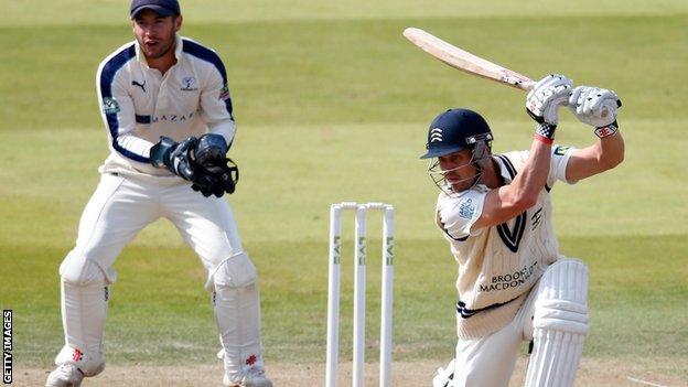 Nick Compton batting against Yorkshire