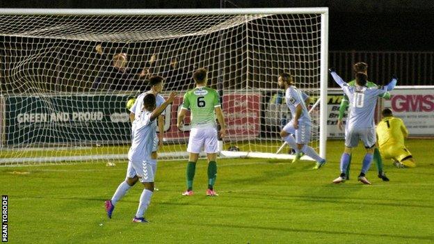 Lewes score against Guernsey FC