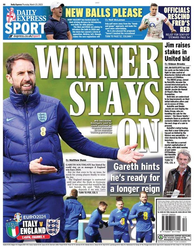 Daily Express back page