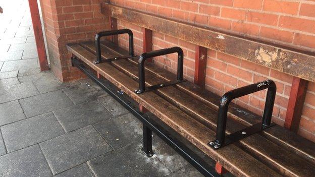 Bench in Rougier Street, York