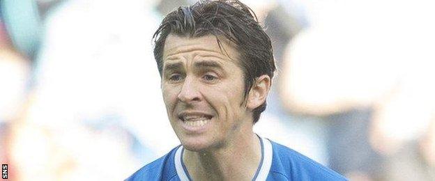 Rangers midfielder Joey Barton