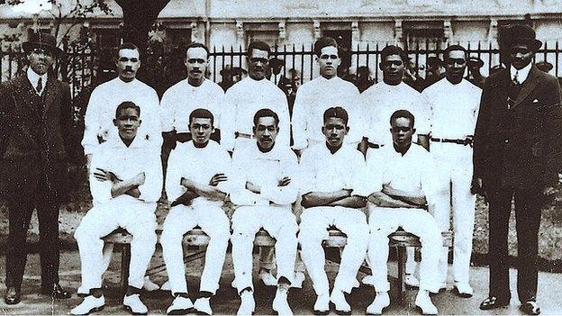 1924 The Coloured International Cricket Team taken in Loudoun