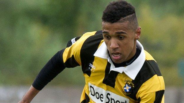 East Fife striker Nathan Austin