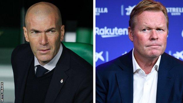 Zinedine Zidane and Ronald Koeman